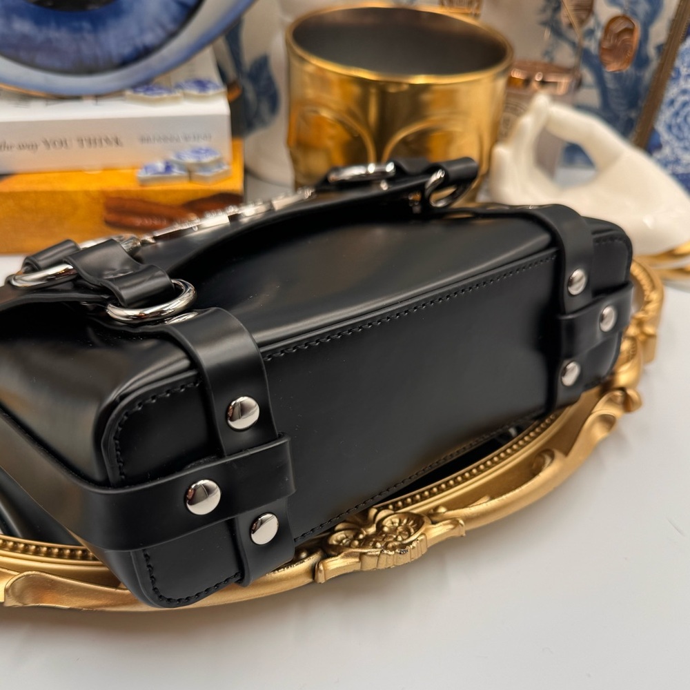 🆕 VIVIENNE WESTWOOD 🧿 NWT Betty Mini Satchel Black - AUTHENTICATED - Picture 6 of 16